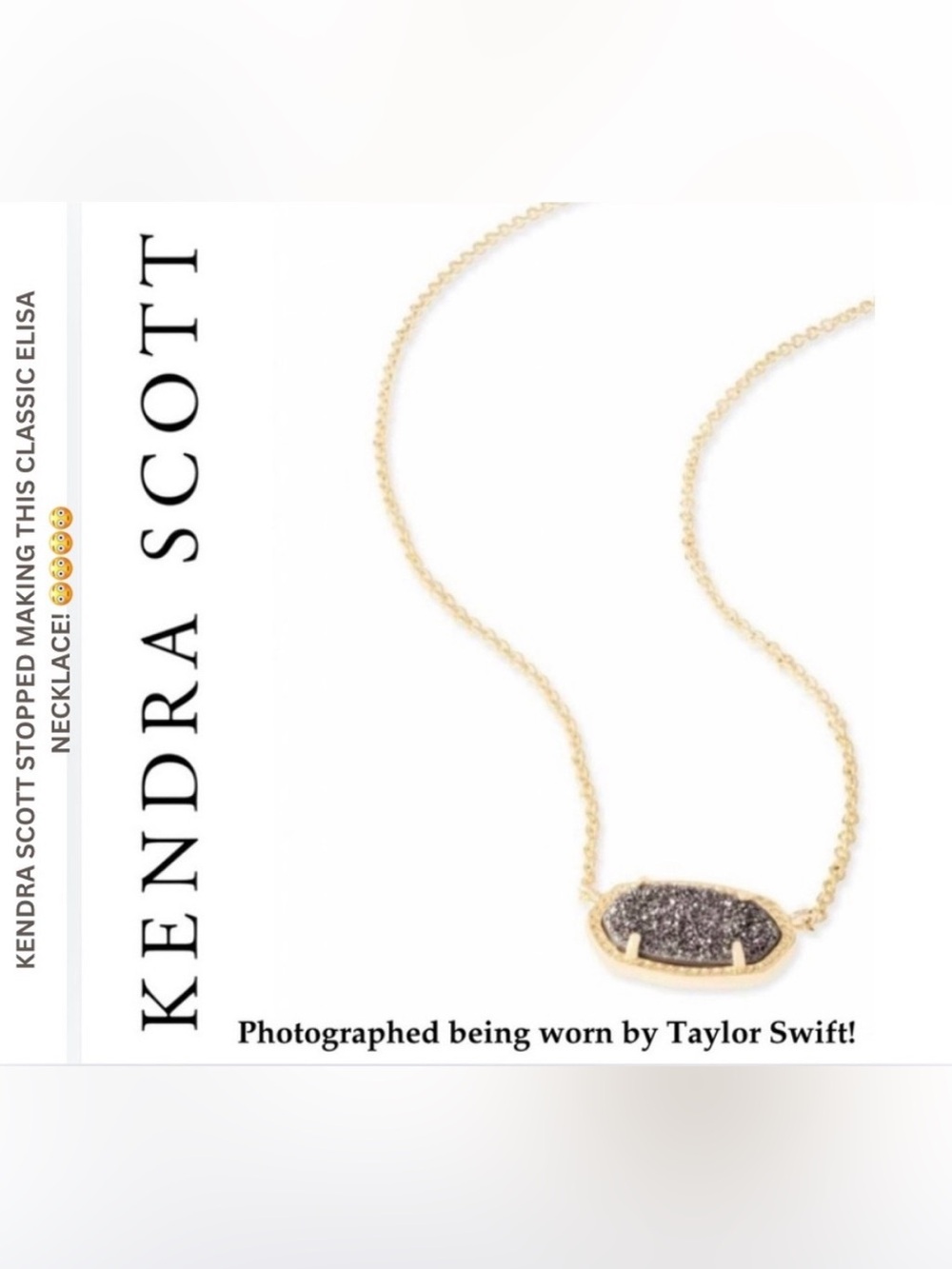 NWT! # 1 BEST SELLER! KENDRA SCOTT 2025 FAV ELISA NECKLACE! 14K GOLD! CELEB FAV!